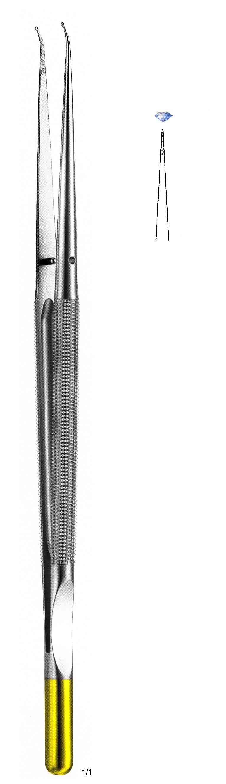 ALTIN SAPLI MİKRO PENSET 210 mm DÜZ